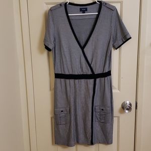 Faconnable Striped Dress with Pockets